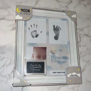 NWT Newborn Baby Print Picture Frame Collage Frame Kit Ink Pad Hand/Footprint
